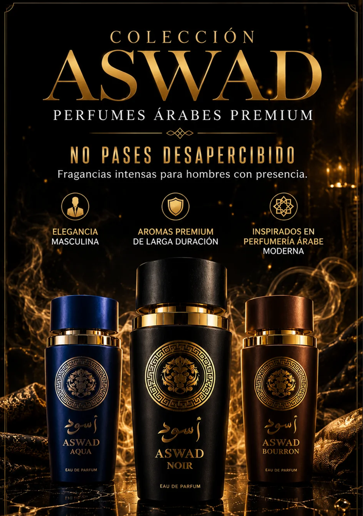 Pack de 3 perfumes Arabes Awsad - Hombre