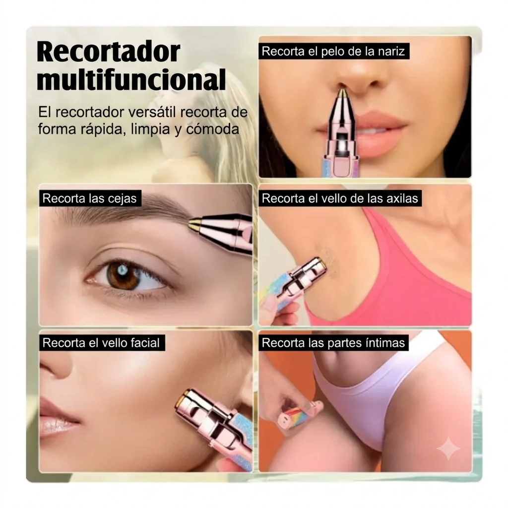 Depilador Facial Cejas 2 En 1