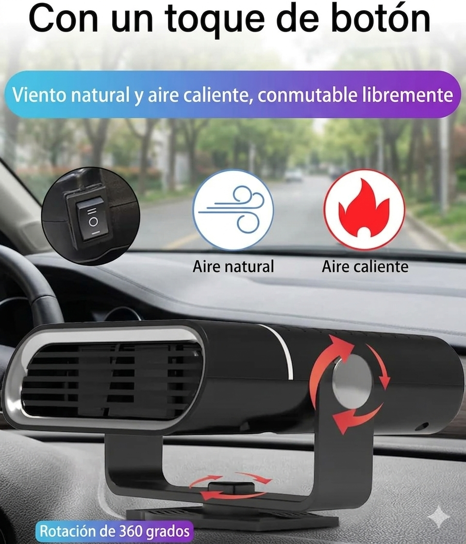 Calefactor de Auto Portátil Eléctrico