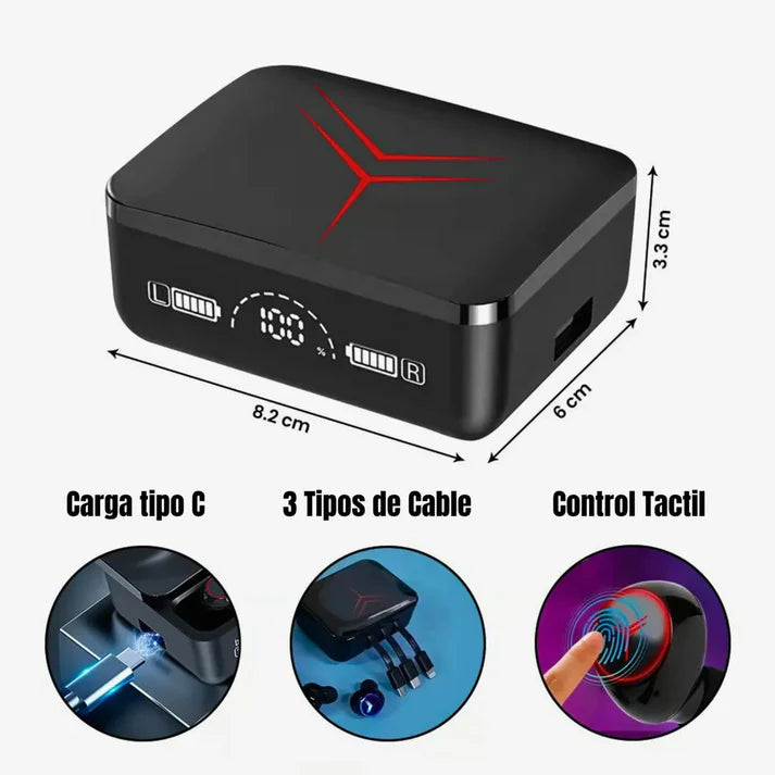 AUDIFONOS INALÁMBRICOS M90 PRO 🎧👂✨