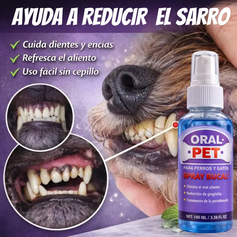 Oral Pet Spray Bucal Limpiador Mascotas