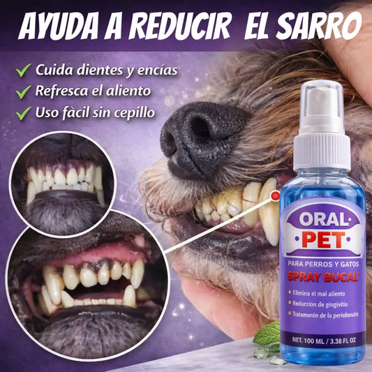 Oral Pet Spray Bucal Limpiador Mascotas