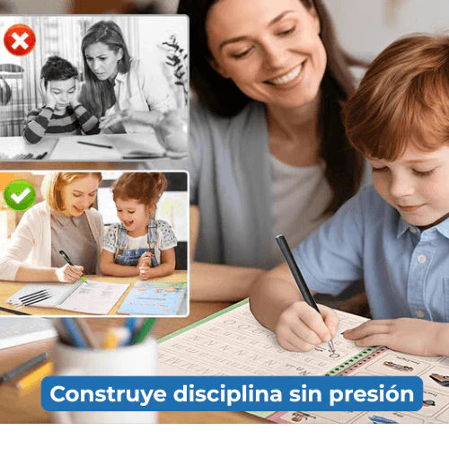 Set 4 Cuadernos Magic Caligrafia Montessori