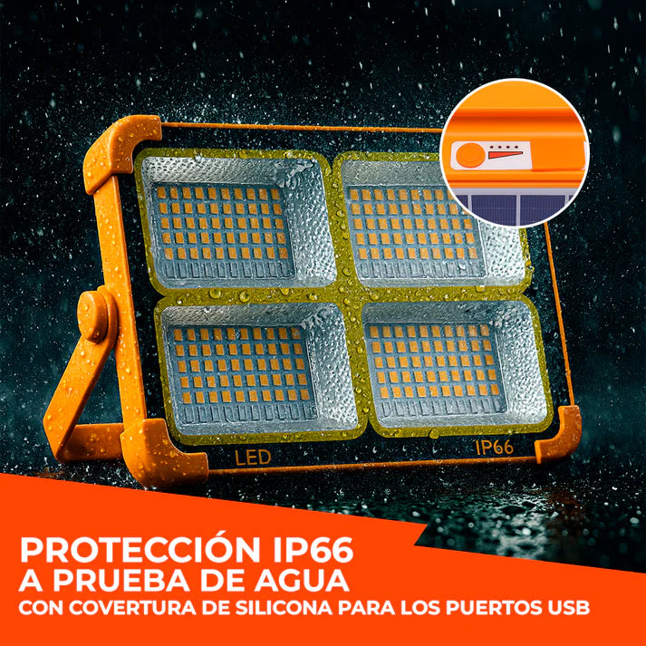 Foco Solar Portatil Led Cuadrado