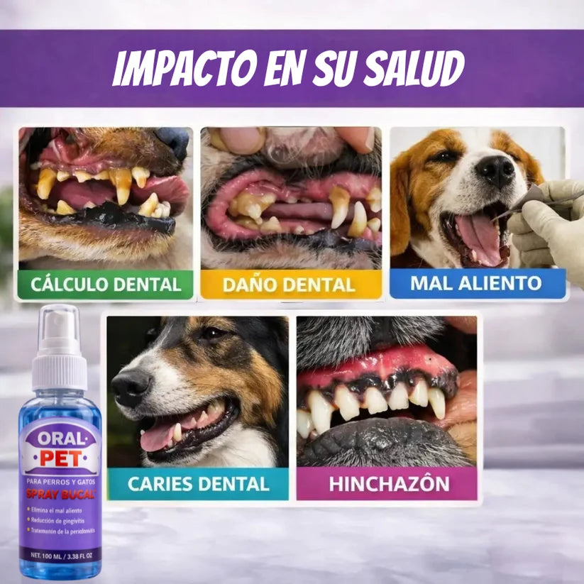 Oral Pet Spray Bucal Limpiador Mascotas