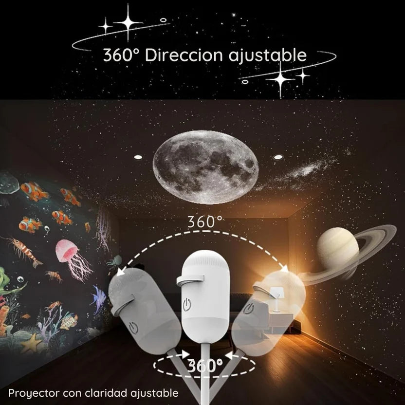 Mini proyector de estrellas USB