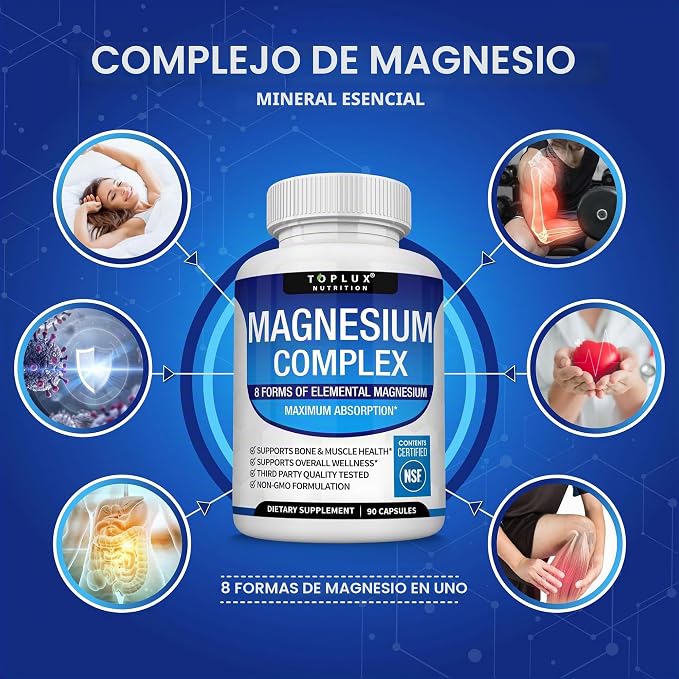Magnesio Complex 8 Elemental - 1000 Mg 90 capsulas