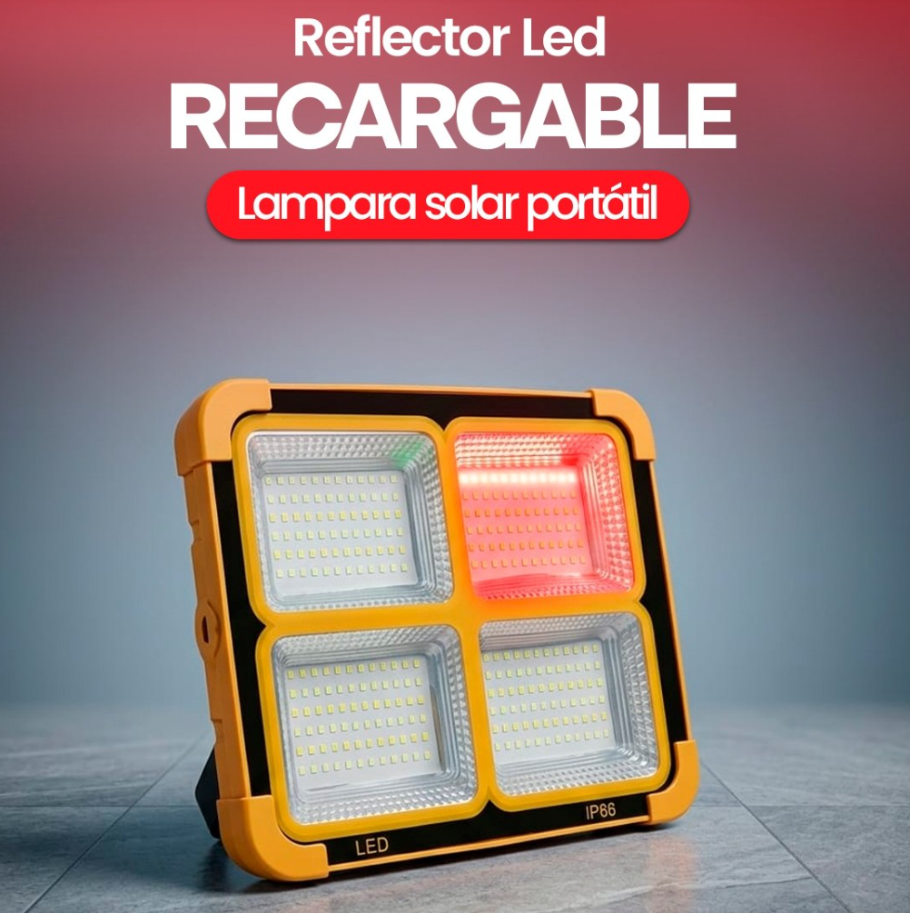 Foco Solar Portatil Led Cuadrado