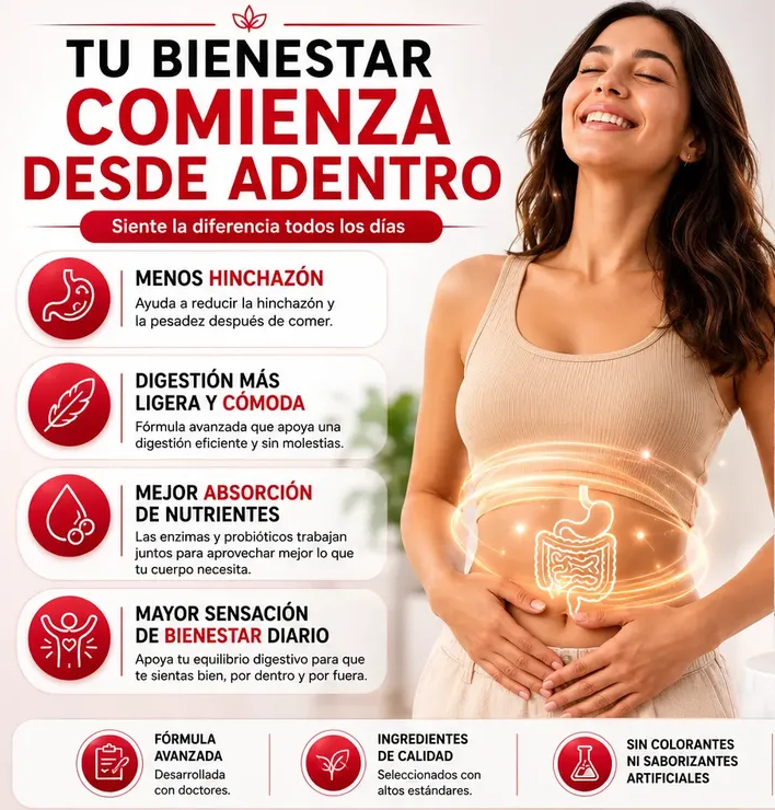 Digestive Enzymes - 60 Capsulas - Physician's Choice Enzimas Digestivas Prebióticos Probiótico.
