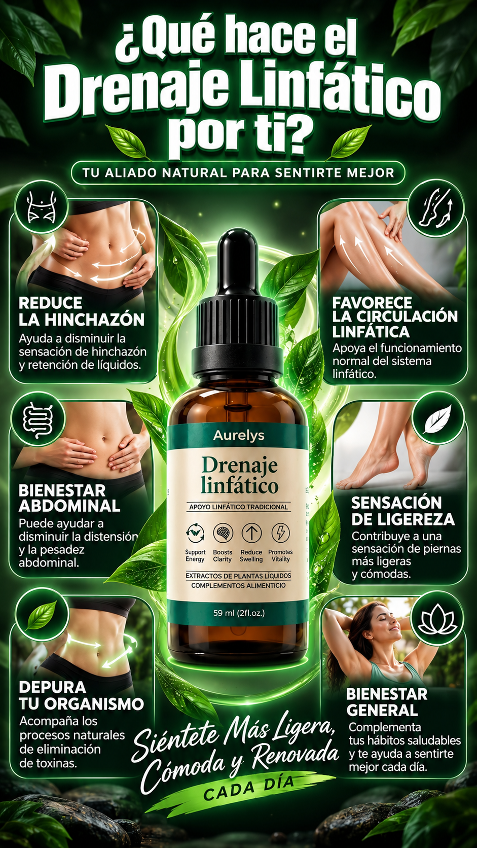 Aurelys Drenaje Linfatico – Extracto Herbal