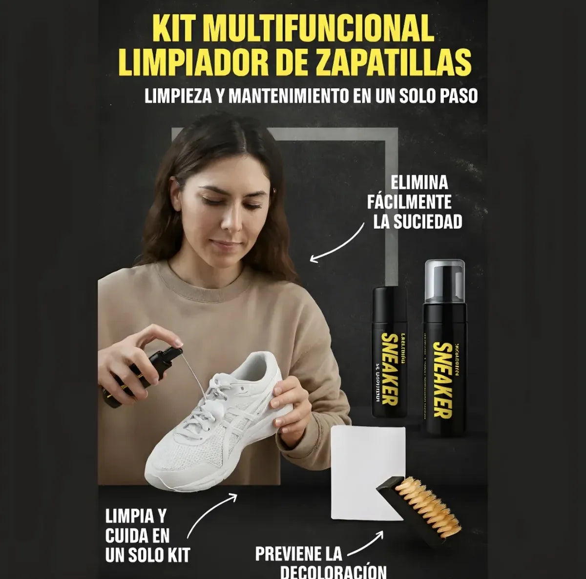 Kit De Limpieza Zapatillas Espuma
