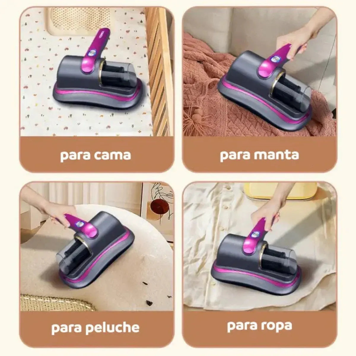 Aspiradora luz UV antiacaros - Inalámbrica