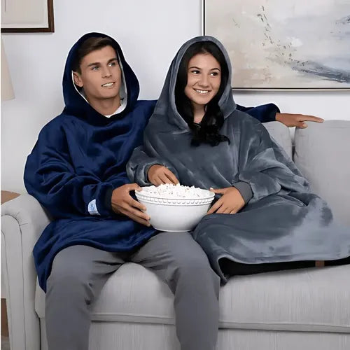 Manta-Polerón con Capucha.