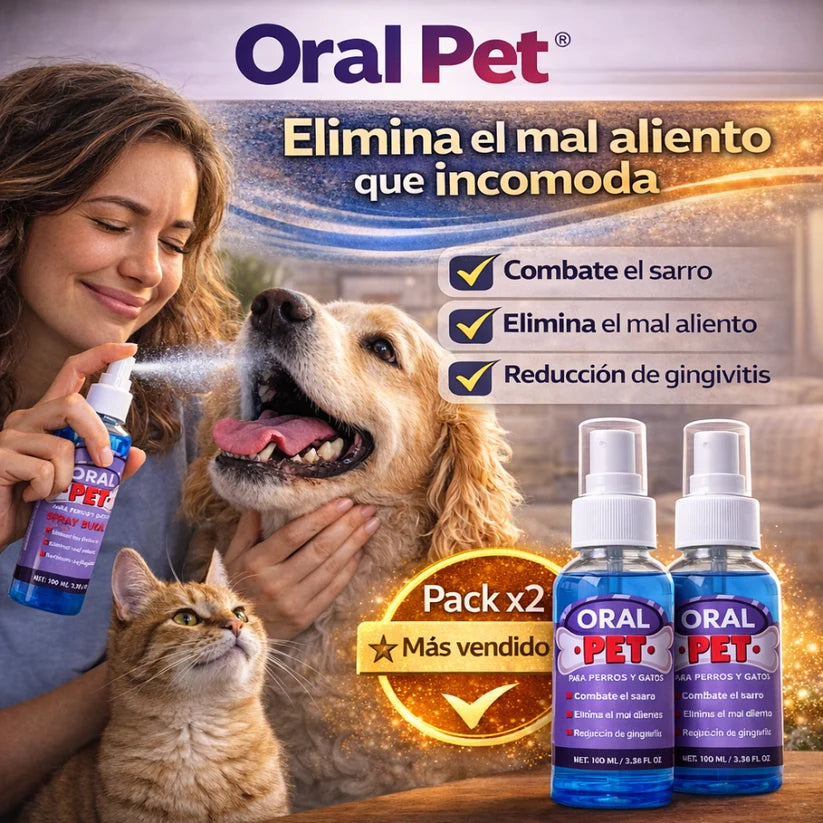 Oral Pet Spray Bucal Limpiador Mascotas
