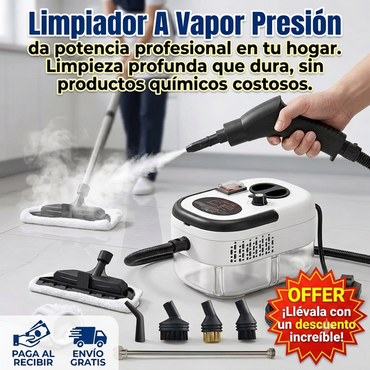 Limpiador A Vapor Presión 2500w Portatil