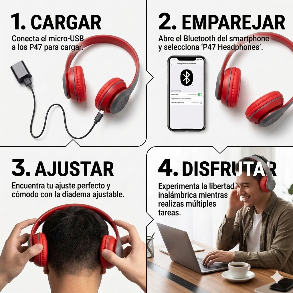Audífonos Bluetooth Inalambricos P47