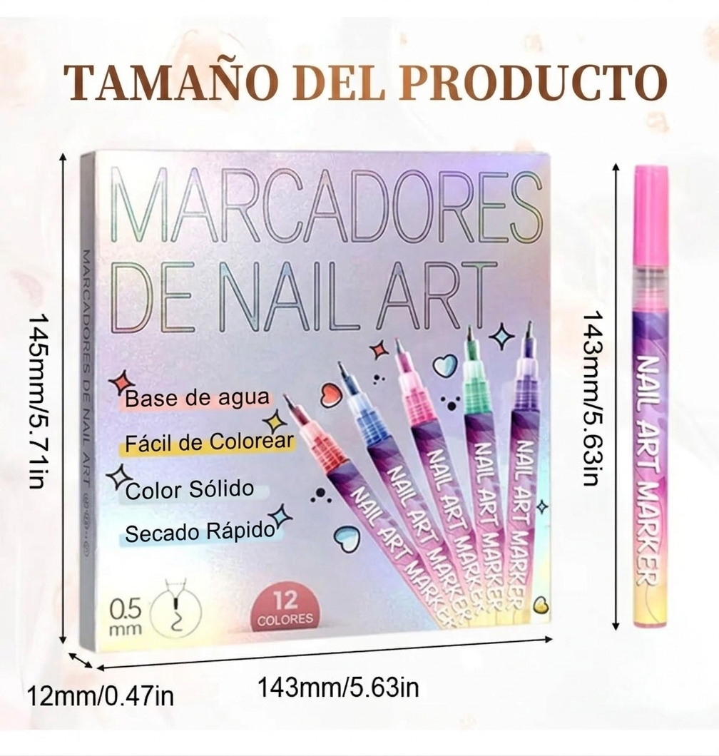 Marcadores para Uñas