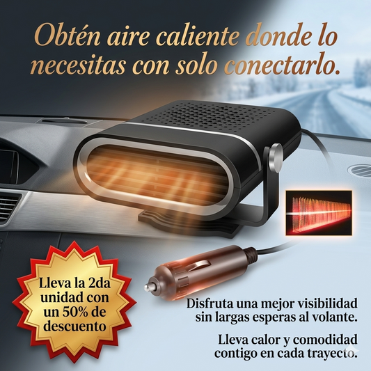 Calefactor de Auto Portátil Eléctrico
