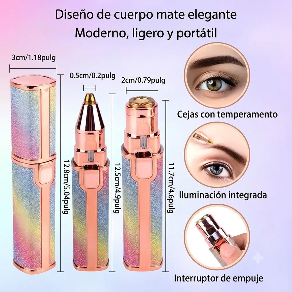 Depilador Facial Cejas 2 En 1