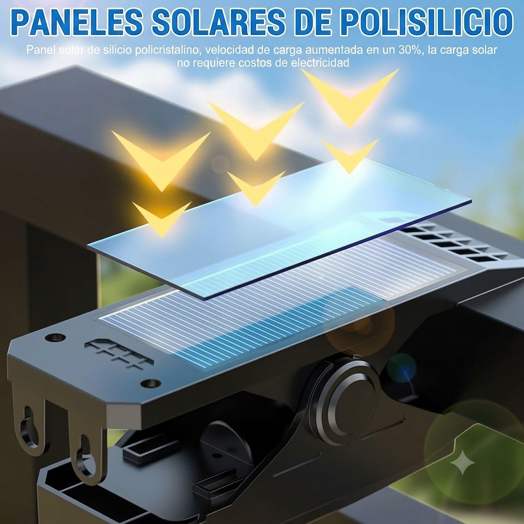 Lámpara solar con clip sensor