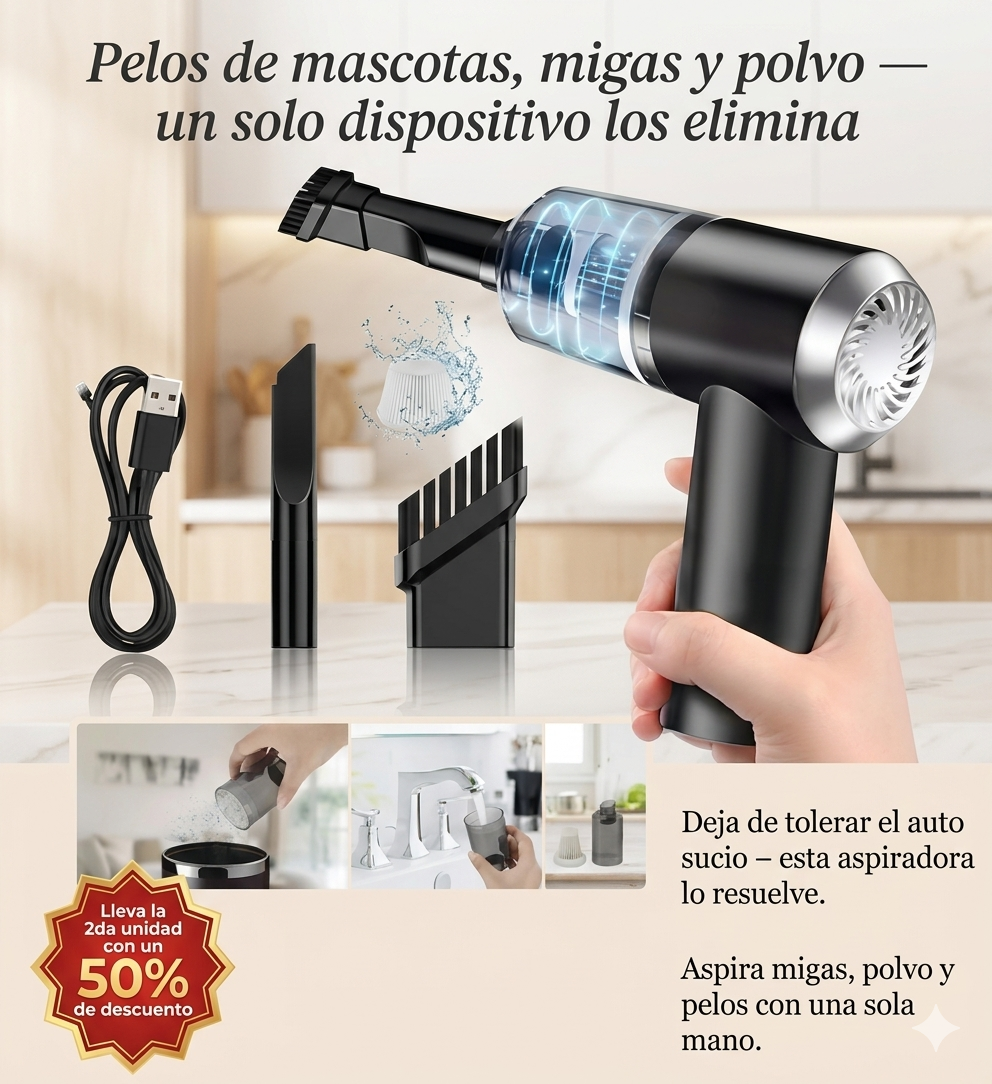 Aspiradora Portátil  Para Auto
