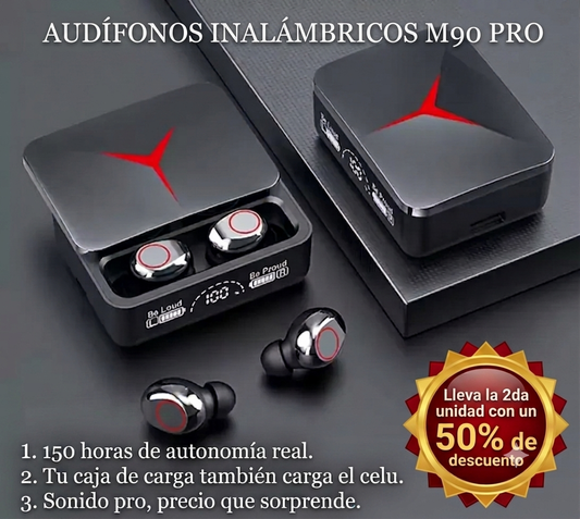 AUDIFONOS INALÁMBRICOS M90 PRO 🎧👂✨