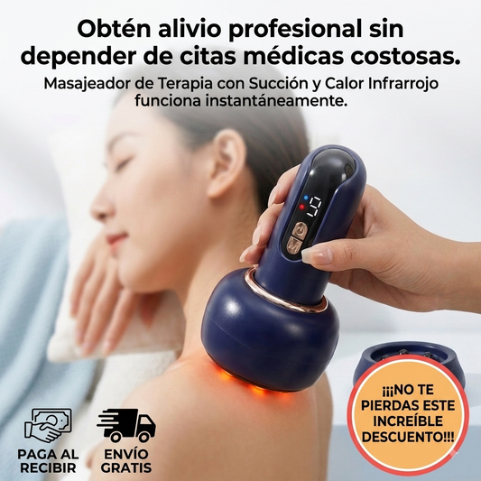 Masajeador de Terapia con Succión y Calor Infrarrojo