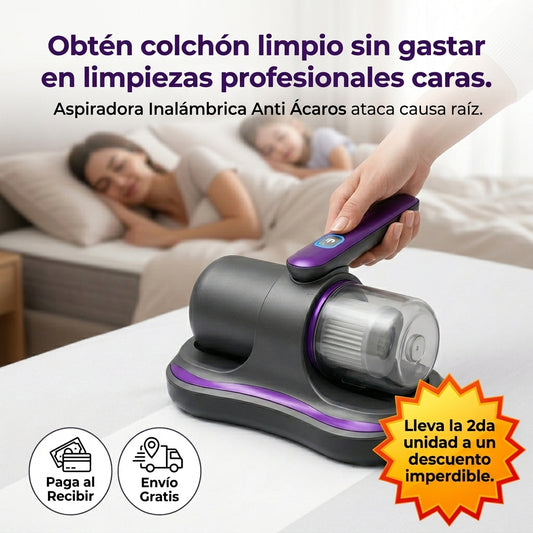 Aspiradora luz UV antiacaros - Inalámbrica