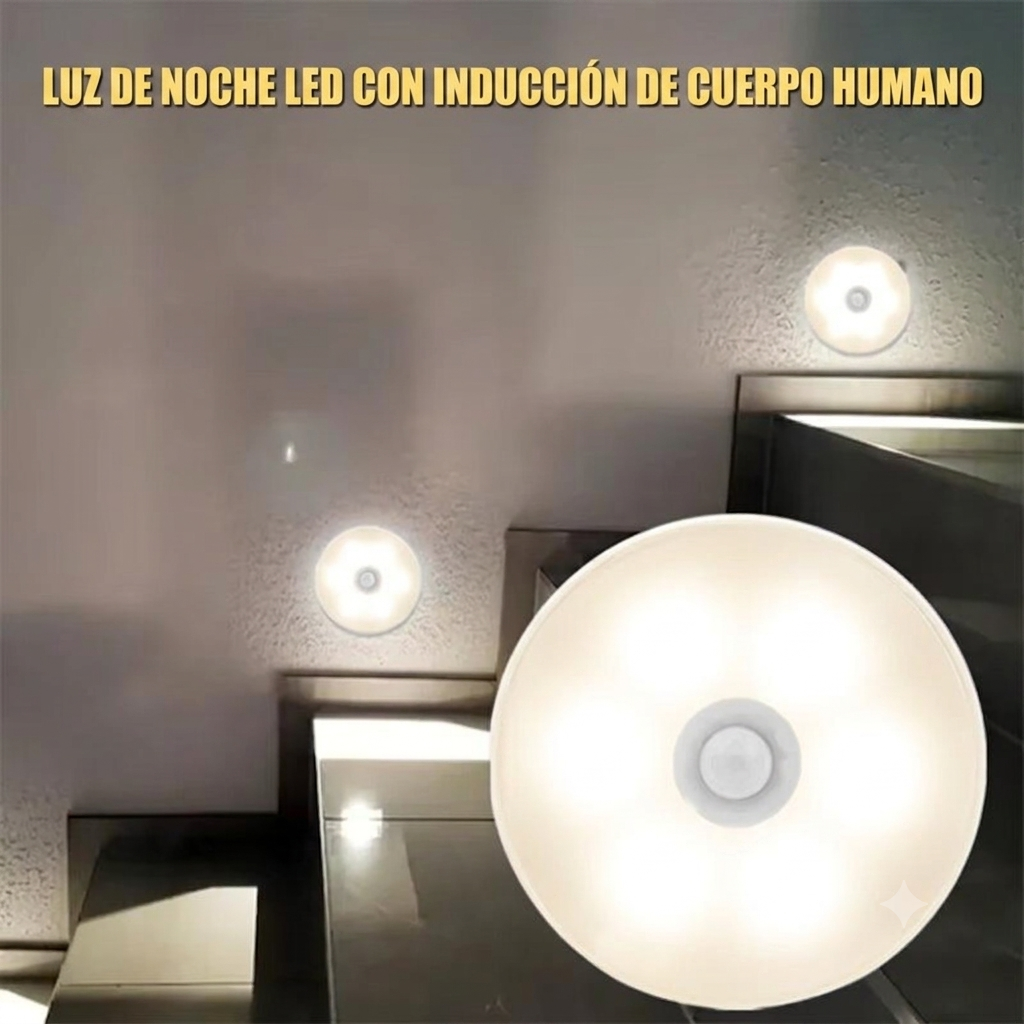 Luz Led Nocturna con Sensor Movimiento