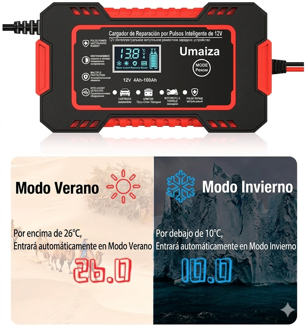 Cargador de Baterias para auto