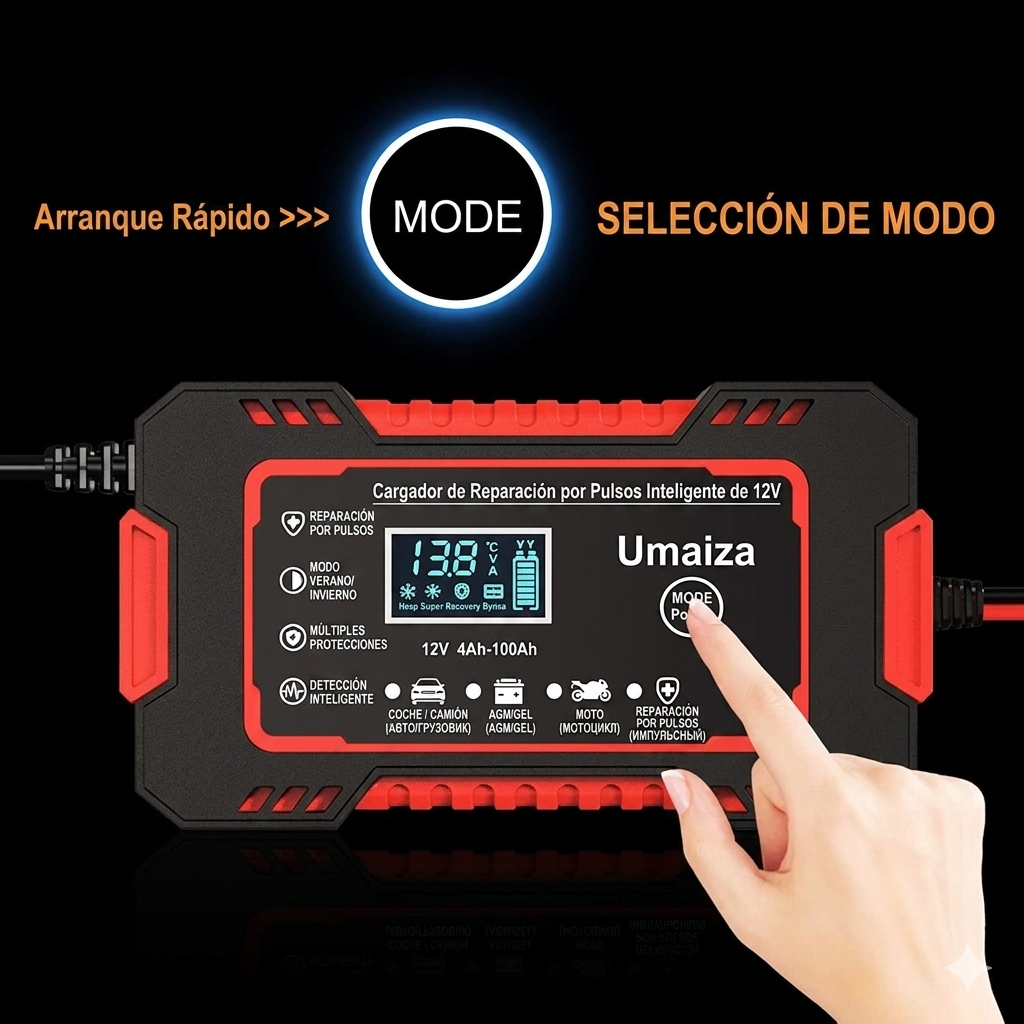 Cargador de Baterias para auto