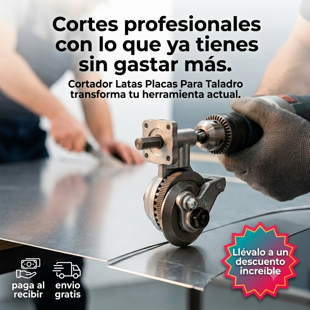 Cortador Latas Placas para taladro