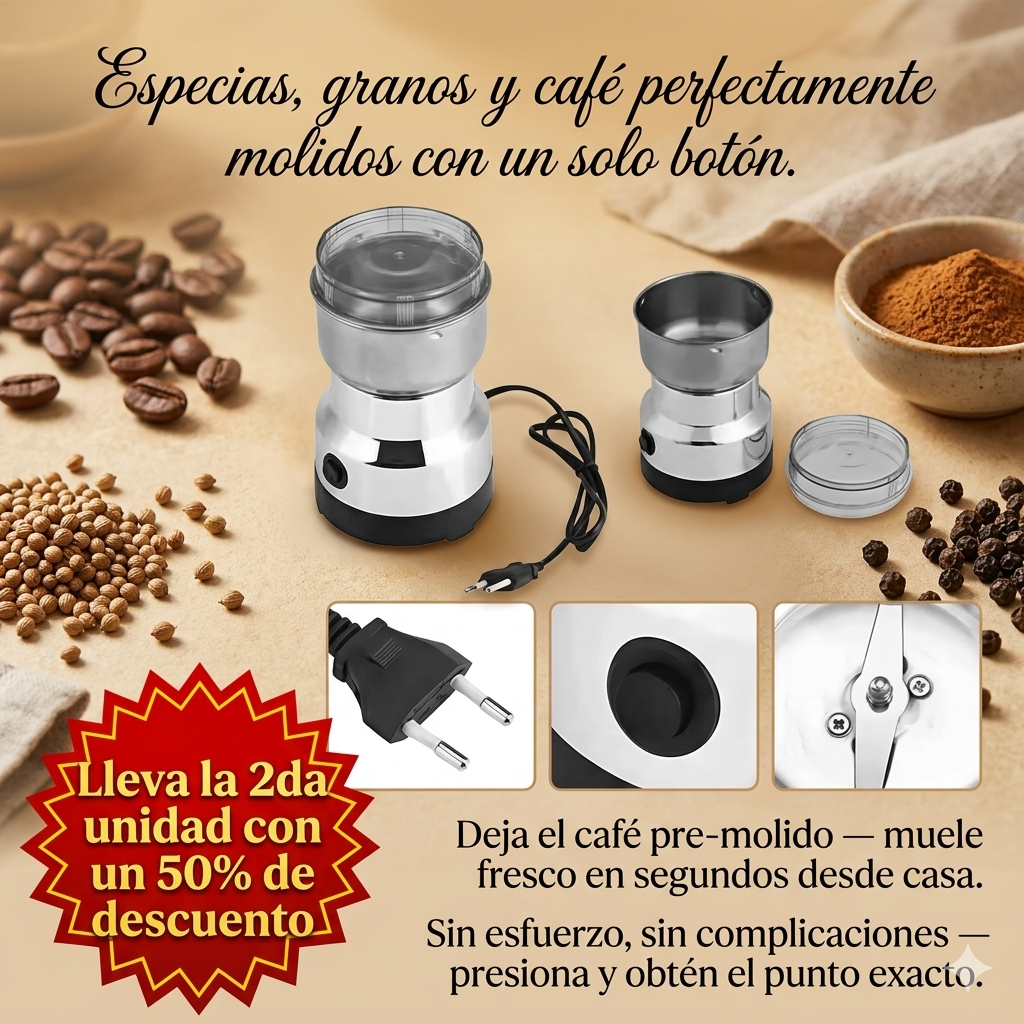 Molinillo Eléctrico Multifuncional