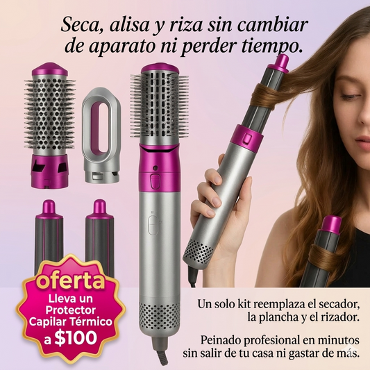 Cepillo Secador 5 En 1