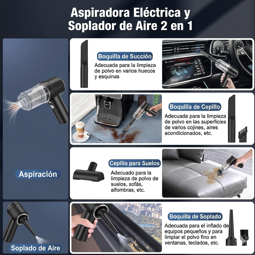 Aspiradora Portátil  Para Auto