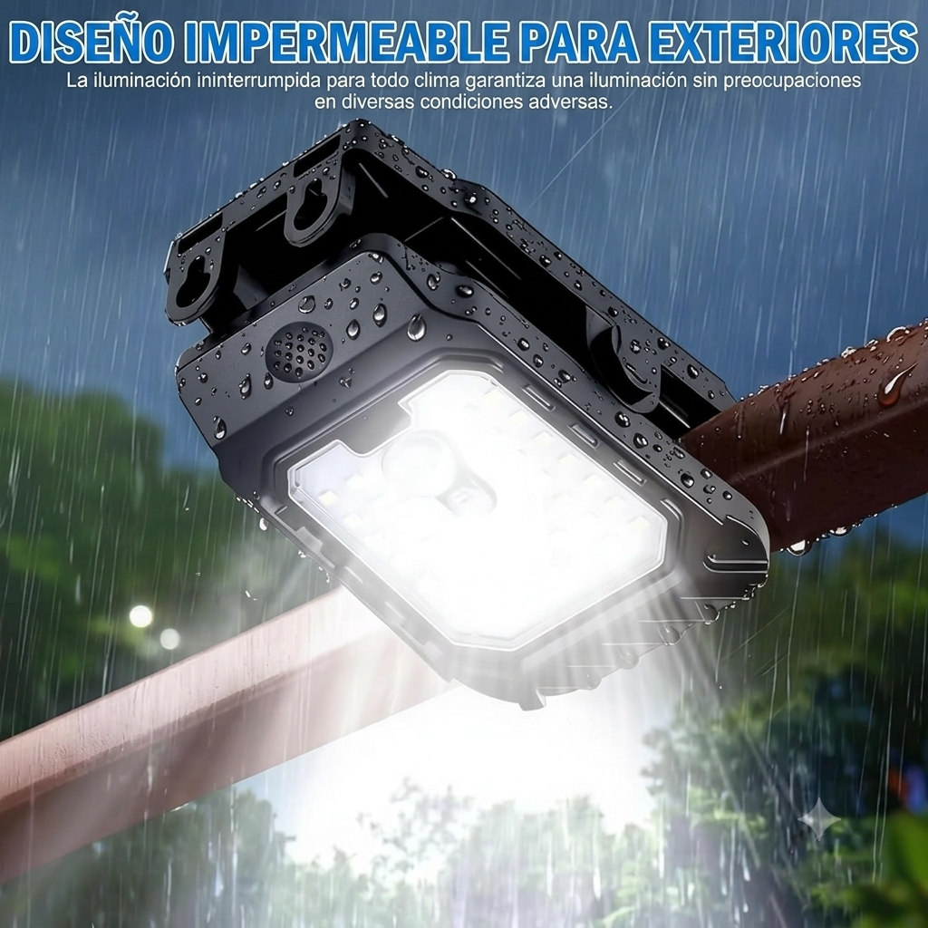 Lámpara solar con clip sensor