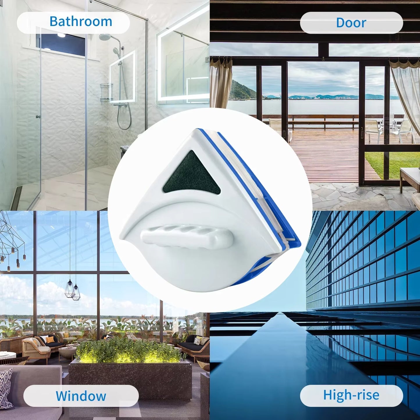 Pack Limpia Vidrio Y Mopa Triangular 360