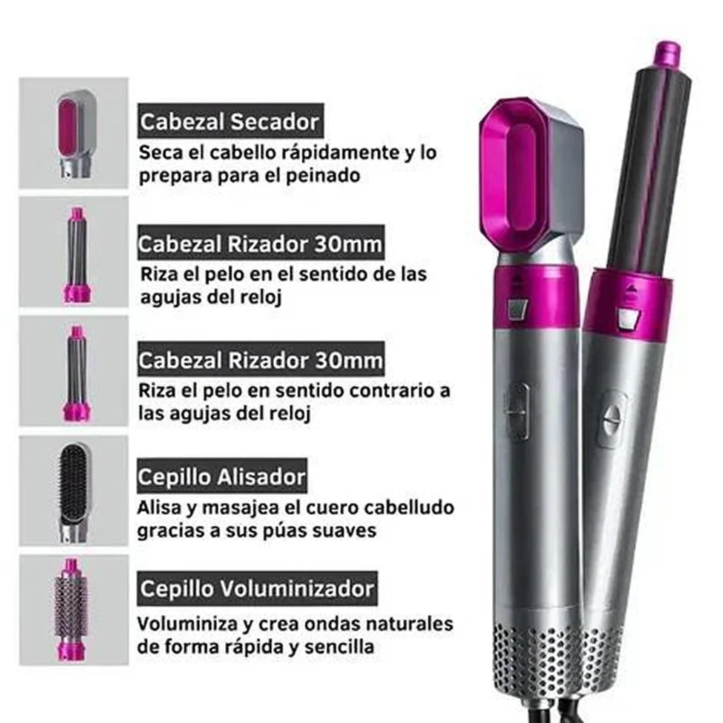 Cepillo Secador 5 En 1