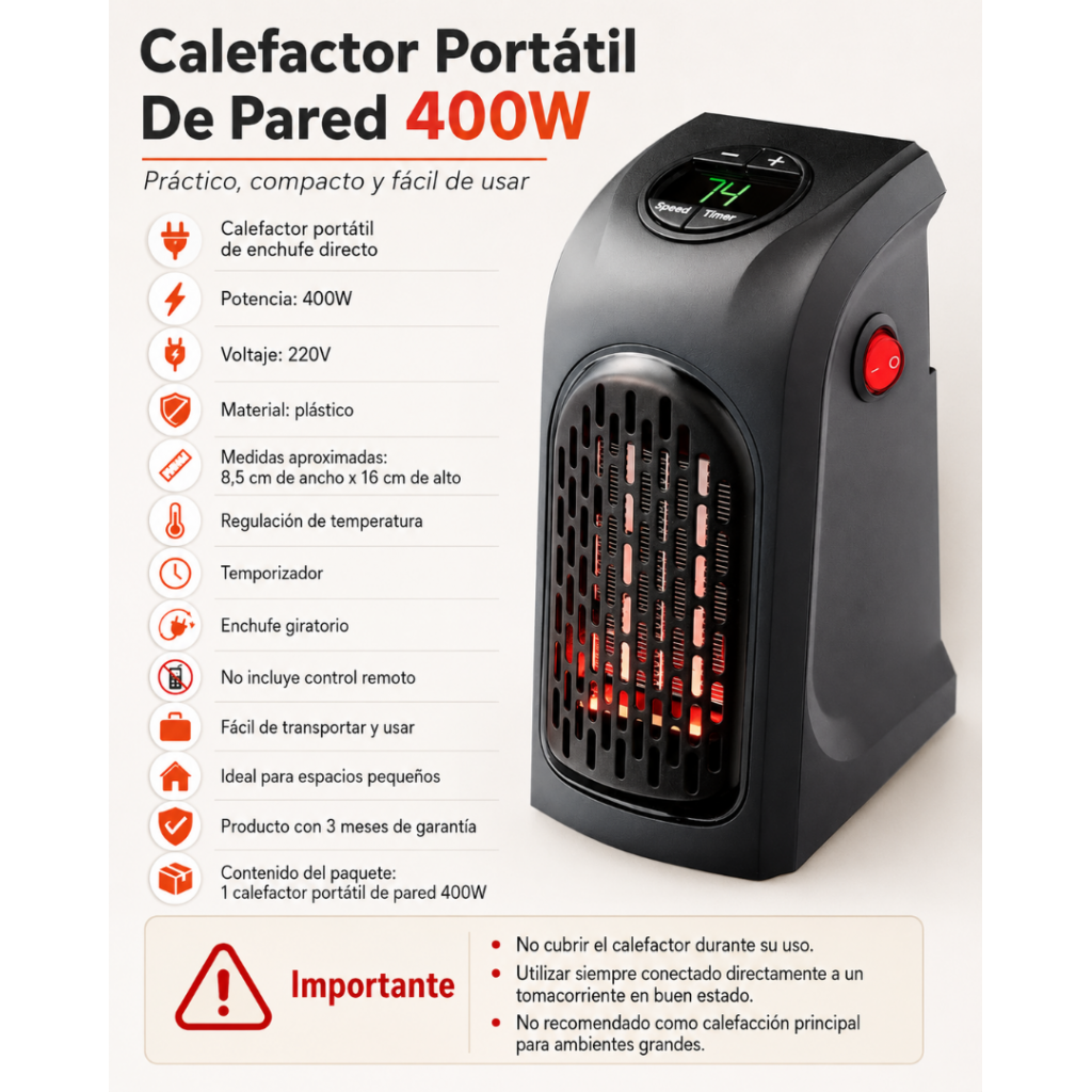 Calefactor Eléctrico Estufa
